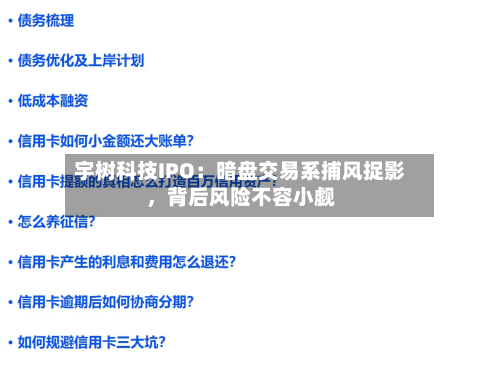 宇树科技IPO：暗盘交易系捕风捉影，背后风险不容小觑-第2张图片