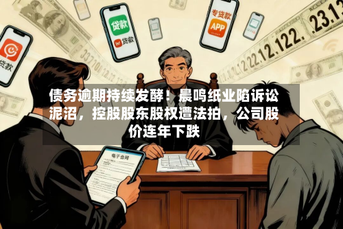 债务逾期持续发酵！晨鸣纸业陷诉讼泥沼，控股股东股权遭法拍，公司股价连年下跌-第2张图片