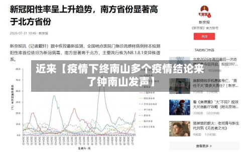 近来【疫情下终南山多个疫情结论来了钟南山发声】-第1张图片