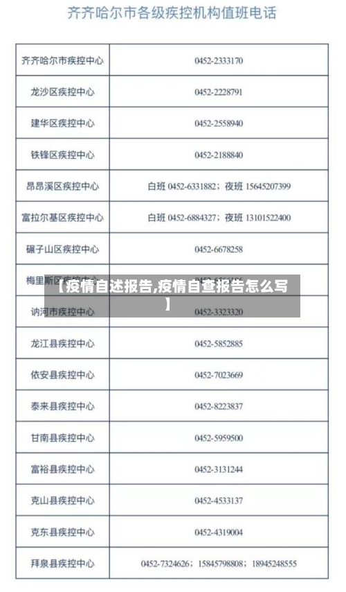 【疫情自述报告,疫情自查报告怎么写】-第3张图片