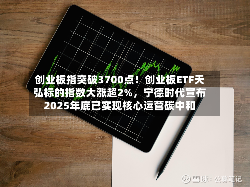 创业板指突破3700点！创业板ETF天弘标的指数大涨超2%，宁德时代宣布2025年底已实现核心运营碳中和-第1张图片