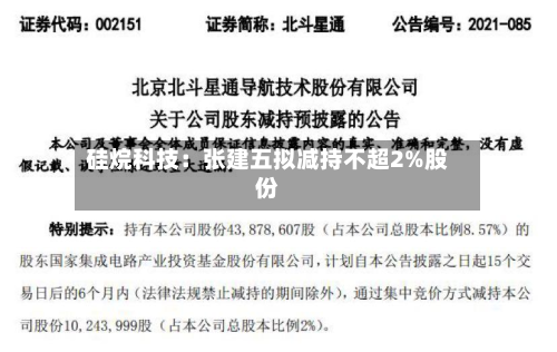硅烷科技:张建五拟减持不超2%股份-第1张图片