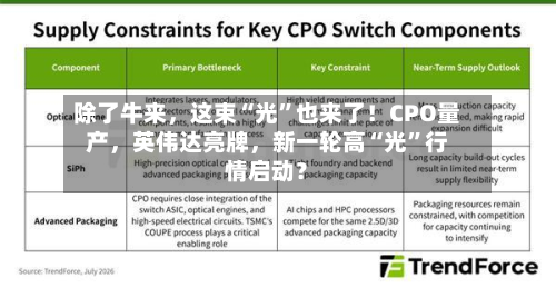 除了牛来，这束“光”也来了！CPO量产，英伟达亮牌	，新一轮高“光”行情启动？-第2张图片