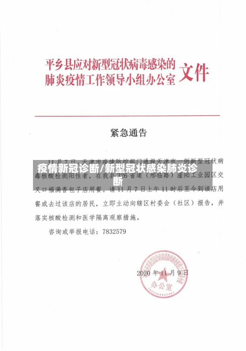 疫情新冠诊断/新型冠状感染肺炎诊断-第1张图片