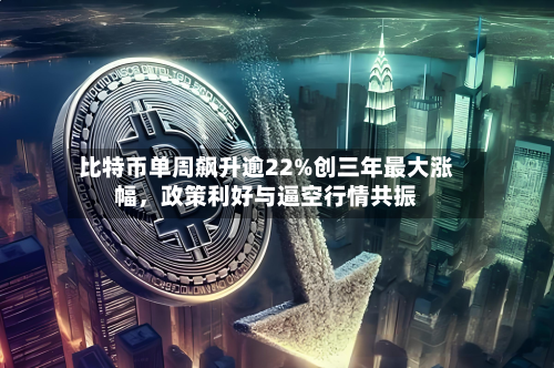 比特币单周飙升逾22%创三年最大涨幅，政策利好与逼空行情共振-第1张图片