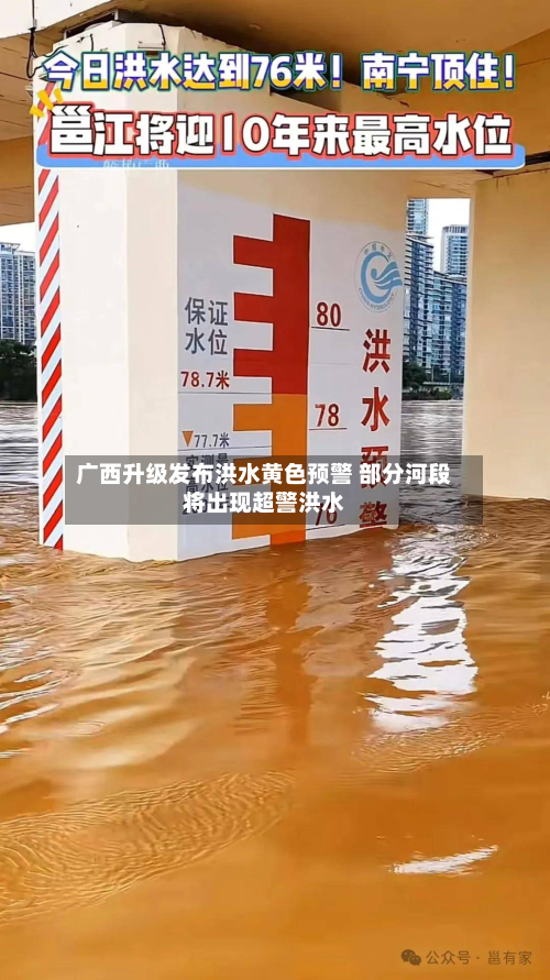 广西升级发布洪水黄色预警 部分河段将出现超警洪水-第2张图片