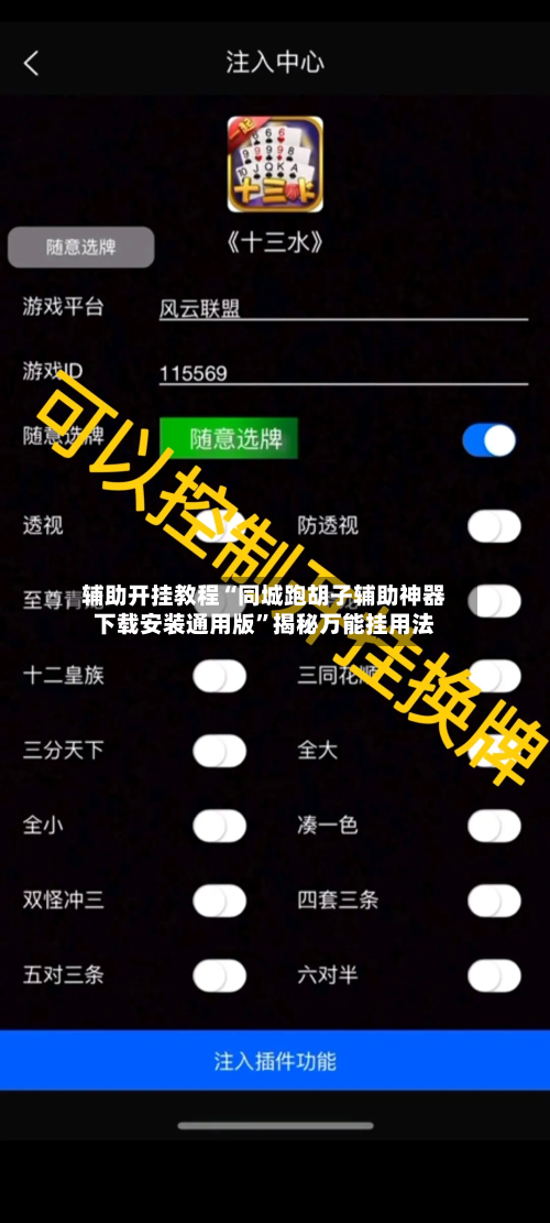 辅助开挂教程“同城跑胡子辅助神器下载安装通用版”揭秘万能挂用法-第2张图片
