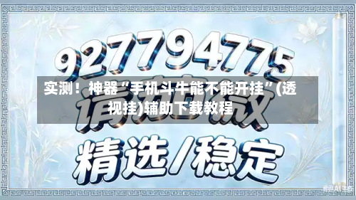 实测！神器“手机斗牛能不能开挂”(透视挂)辅助下载教程-第3张图片