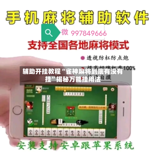 辅助开挂教程“雀神麻将到底有没有挂”揭秘万能挂用法-第1张图片