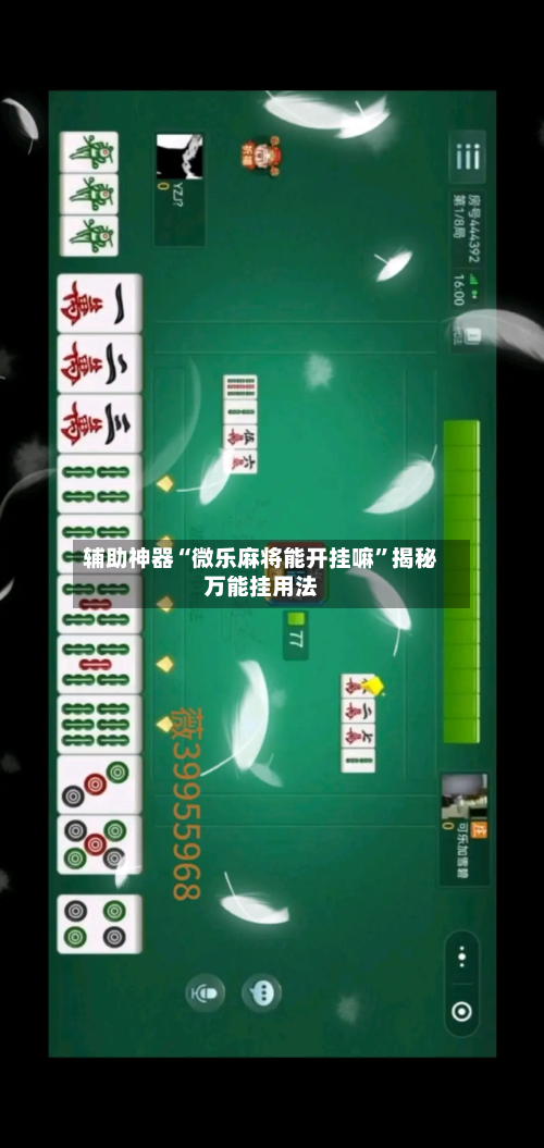 辅助神器“微乐麻将能开挂嘛	”揭秘万能挂用法-第2张图片