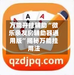 万能开挂辅助“微乐亲友房辅助器通用版	”揭秘万能挂用法-第2张图片