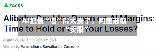 AI把债“借	”得太贵了，阿里选取“卖股”-第2张图片