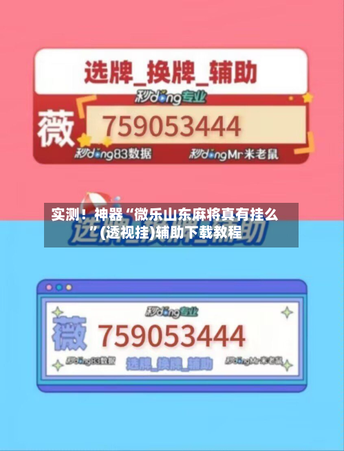 实测！神器“微乐山东麻将真有挂么”(透视挂)辅助下载教程-第1张图片