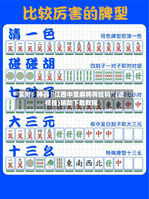实测！神器“江西中至麻将有挂吗	”(透视挂)辅助下载教程-第1张图片
