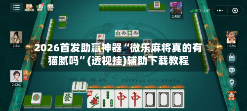 2026首发助赢神器“微乐麻将真的有猫腻吗”(透视挂)辅助下载教程-第2张图片
