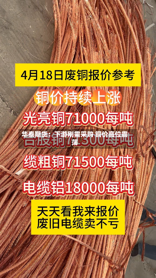华泰期货:下游刚需采购 铜价高位震荡-第1张图片