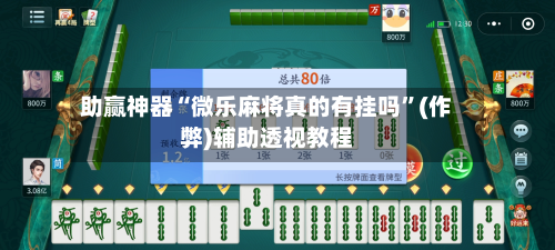 助赢神器“微乐麻将真的有挂吗	”(作弊)辅助透视教程-第1张图片