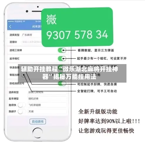 辅助开挂教程“微乐湖北麻将开挂神器	”揭秘万能挂用法-第1张图片