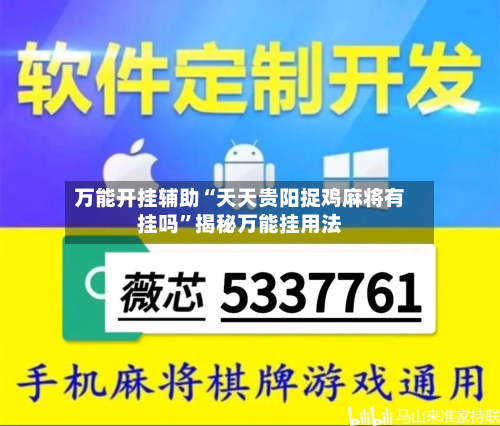 万能开挂辅助“天天贵阳捉鸡麻将有挂吗”揭秘万能挂用法-第1张图片