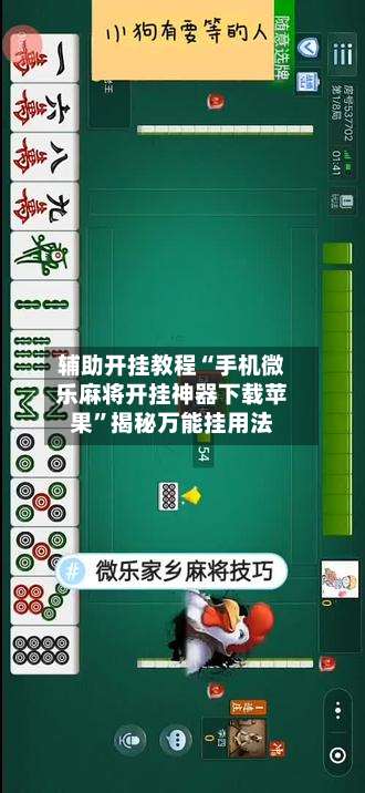 辅助开挂教程“手机微乐麻将开挂神器下载苹果”揭秘万能挂用法-第2张图片
