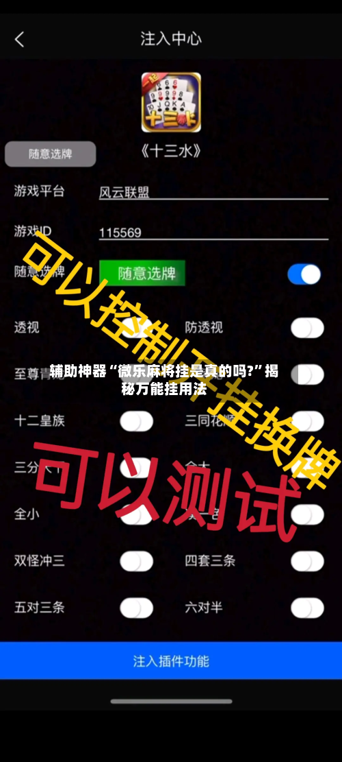 辅助神器“微乐麻将挂是真的吗?”揭秘万能挂用法-第2张图片