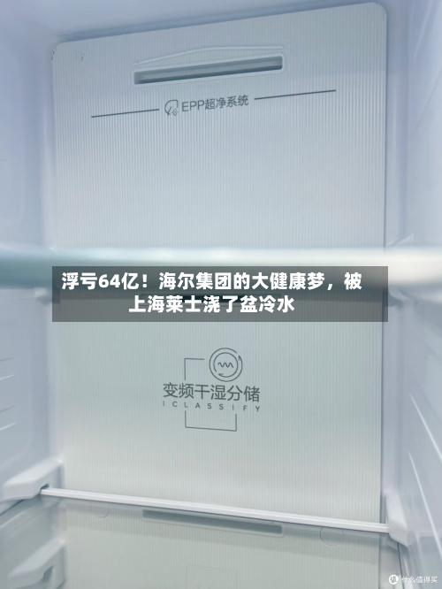 浮亏64亿！海尔集团的大健康梦，被上海莱士浇了盆冷水-第1张图片