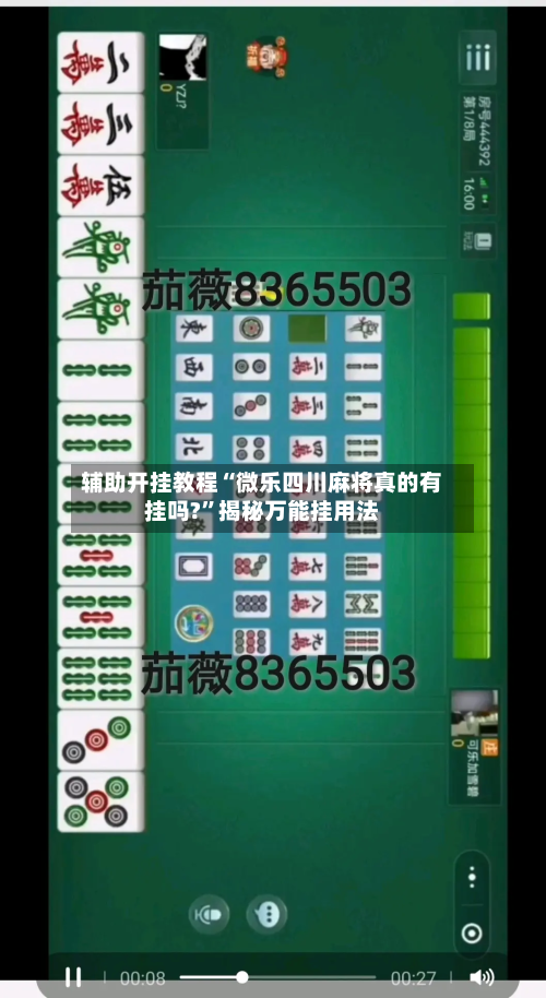 辅助开挂教程“微乐四川麻将真的有挂吗?	”揭秘万能挂用法-第1张图片