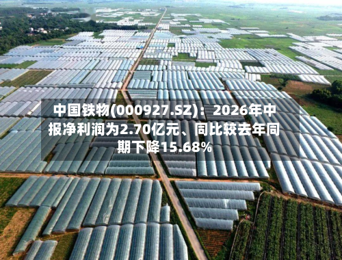 中国铁物(000927.SZ)：2026年中报净利润为2.70亿元	、同比较去年同期下降15.68%-第1张图片