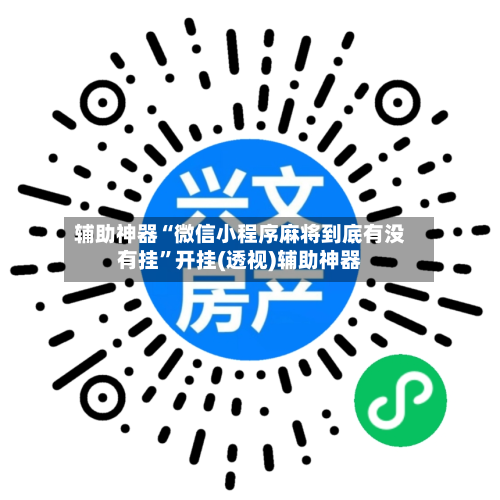 辅助神器“微信小程序麻将到底有没有挂”开挂(透视)辅助神器-第1张图片
