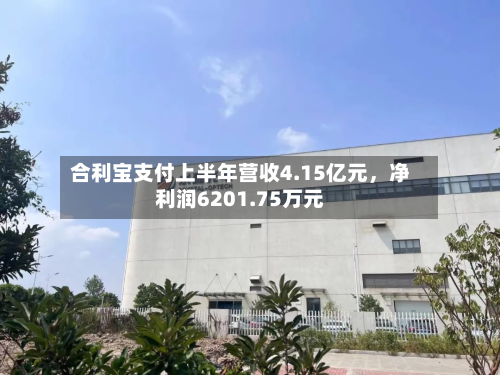 合利宝支付上半年营收4.15亿元，净利润6201.75万元-第2张图片