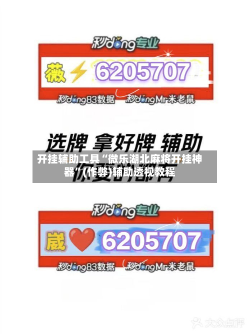 开挂辅助工具“微乐湖北麻将开挂神器	”(作弊)辅助透视教程-第1张图片