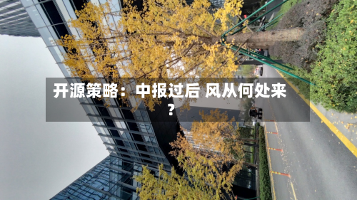 开源策略：中报过后 风从何处来？-第3张图片