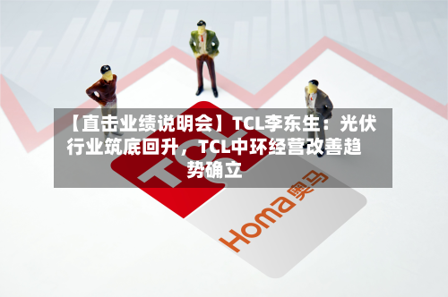 【直击业绩说明会】TCL李东生：光伏行业筑底回升，TCL中环经营改善趋势确立-第1张图片