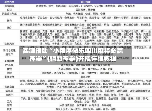 实测辅助“小程序微乐四川麻将必赢神器”(辅助神器)开挂详细教程-第2张图片