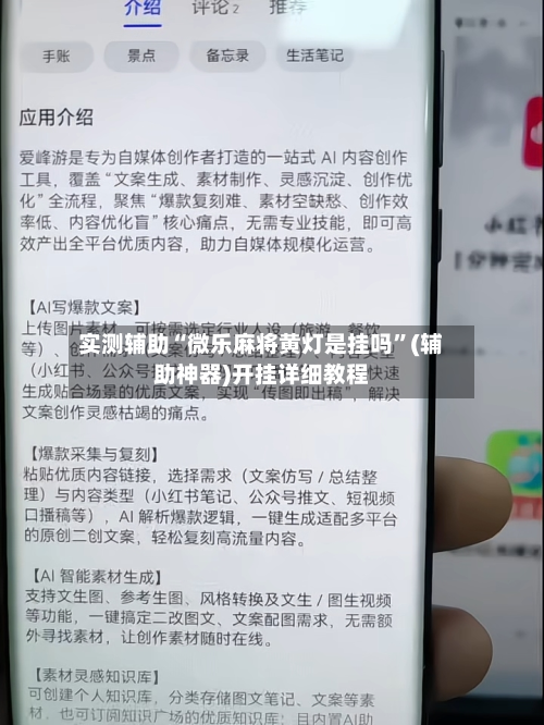 实测辅助“微乐麻将黄灯是挂吗”(辅助神器)开挂详细教程-第3张图片