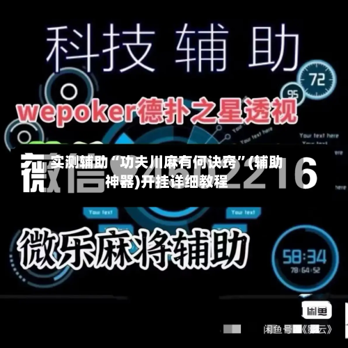 实测辅助“功夫川麻有何诀窍”(辅助神器)开挂详细教程-第3张图片