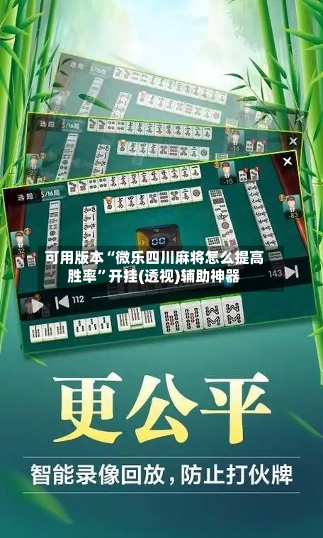 可用版本“微乐四川麻将怎么提高胜率”开挂(透视)辅助神器-第2张图片