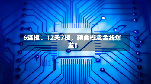 6连板、12天7板，粮食概念全线爆发！-第1张图片