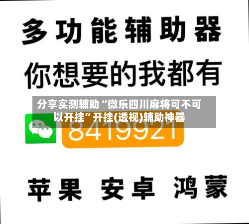 分享实测辅助“微乐四川麻将可不可以开挂”开挂(透视)辅助神器-第2张图片