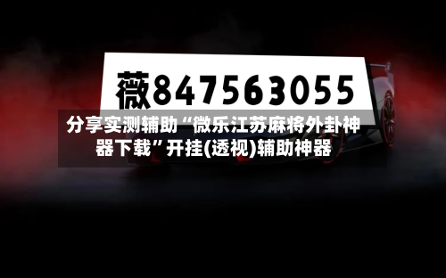 分享实测辅助“微乐江苏麻将外卦神器下载”开挂(透视)辅助神器-第2张图片