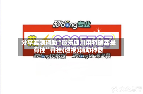 分享实测辅助“微乐四川麻将确实是有挂”开挂(透视)辅助神器-第3张图片