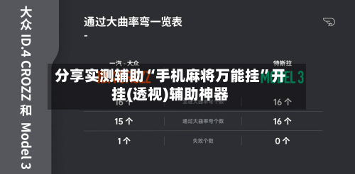 分享实测辅助“手机麻将万能挂”开挂(透视)辅助神器-第3张图片