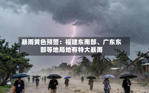 暴雨黄色预警：福建东南部、广东东部等地局地有特大暴雨-第1张图片
